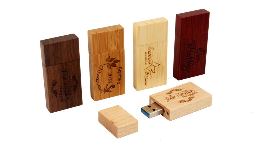 JASTER Wooden Block USB 3.0 Flash Drive Red Wood Pendrive 4GB 8GB 16GB 32GB 64GB 128GB Memory Stick U Disk Gift