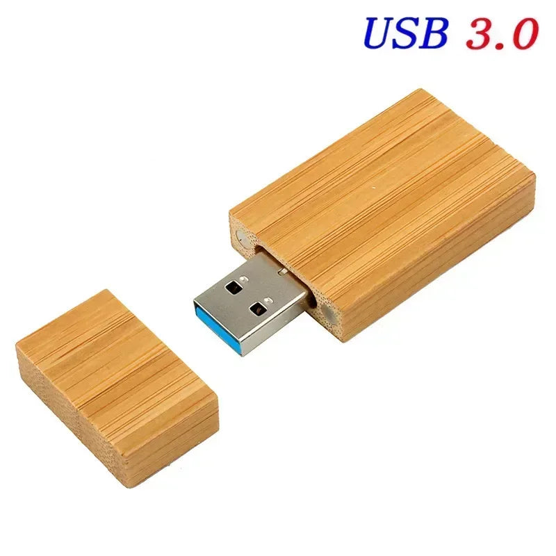 JASTER Wooden Block USB 3.0 Flash Drive Red Wood Pendrive 4GB 8GB 16GB 32GB 64GB 128GB Memory Stick U Disk Gift