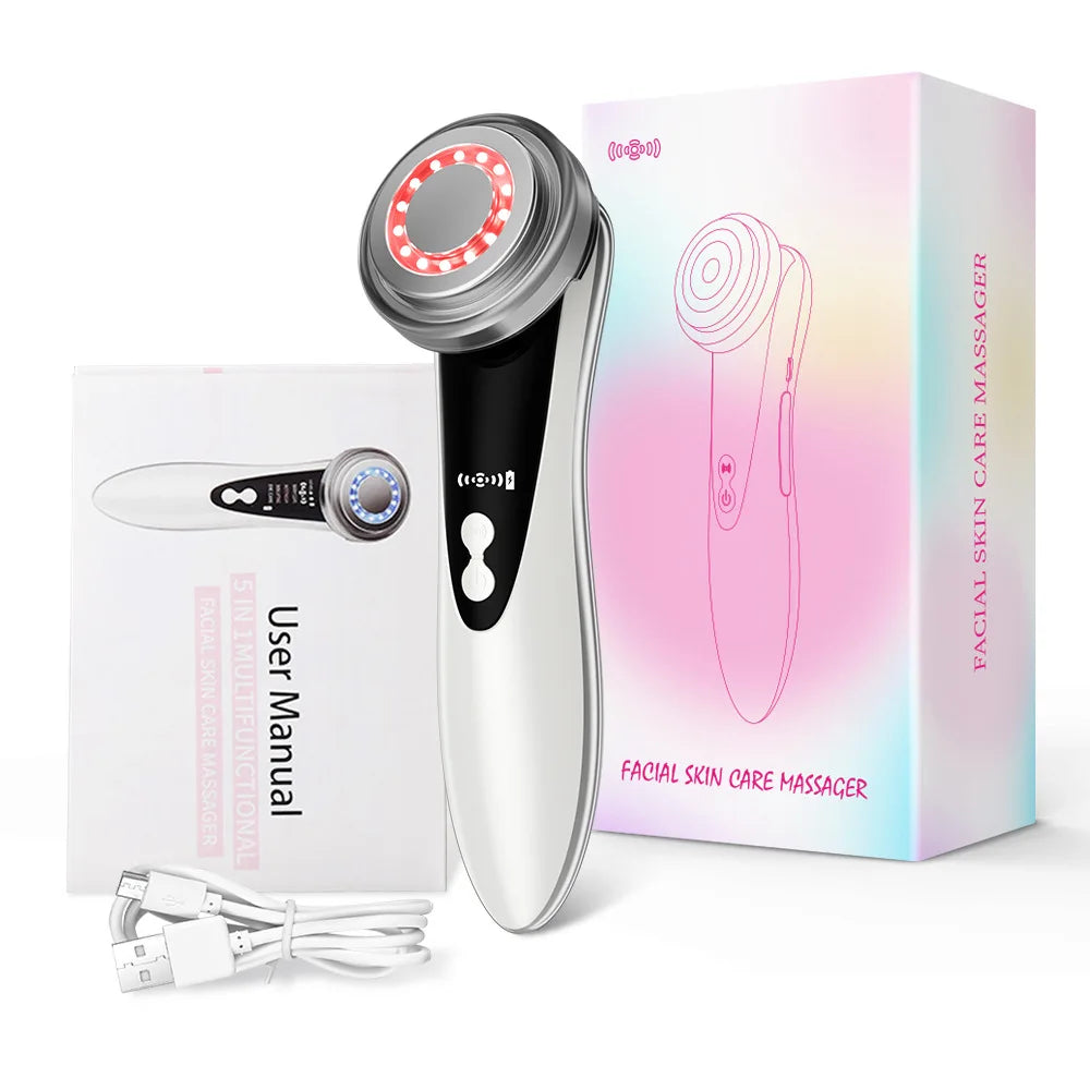 2PCS/3PCS Facial Massager Skin Care Tools 4 in 1 RF EMS Multifunction Firm Device Skin Rejuvenation Wrinkle Removal