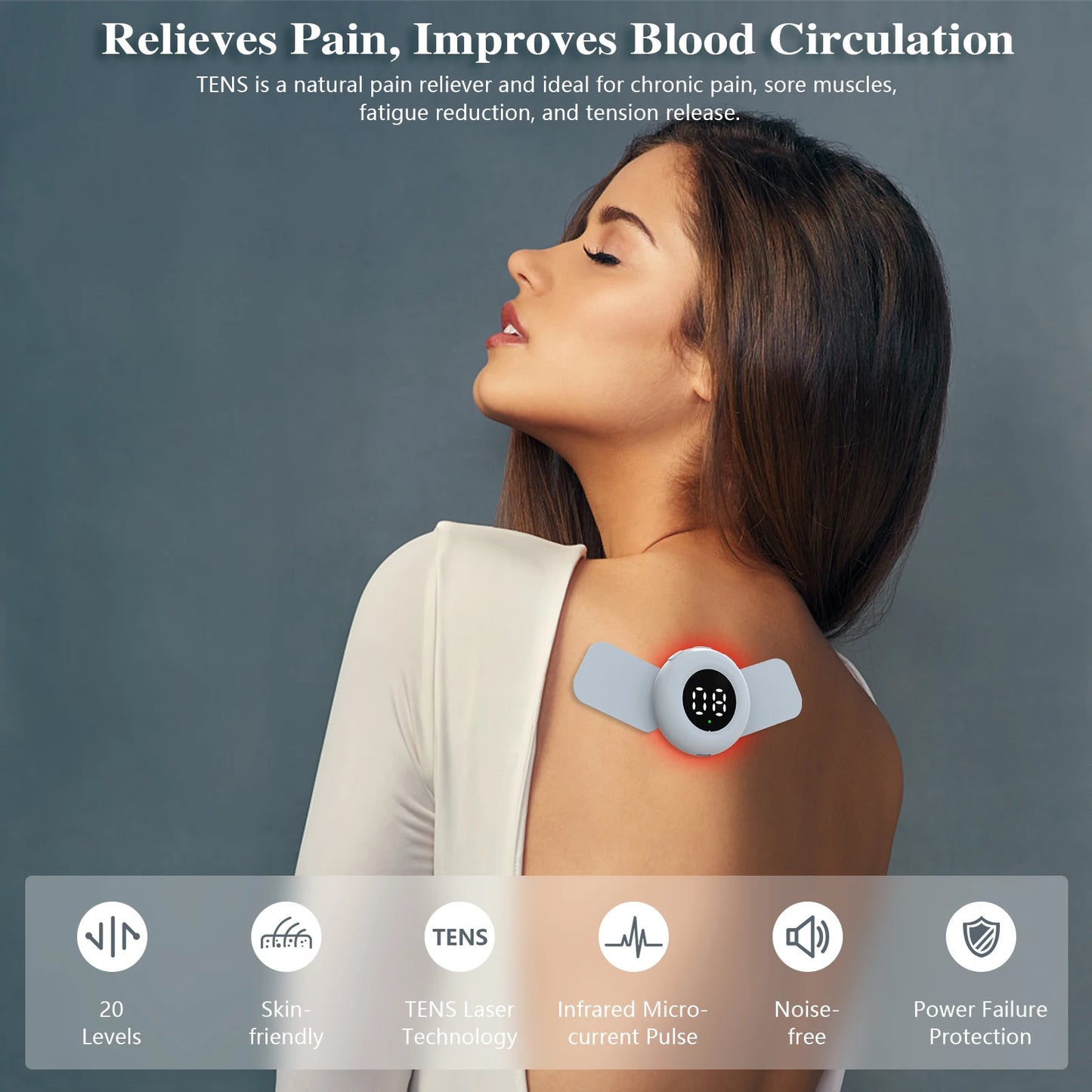 Physiotherapy Tens Muscle Stimulator Near Infrared Electric EMS Acupuncture Digital Therapy Slimming Machine Electro Stimulator