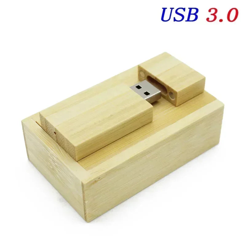 JASTER Wooden Block USB 3.0 Flash Drive Red Wood Pendrive 4GB 8GB 16GB 32GB 64GB 128GB Memory Stick U Disk Gift