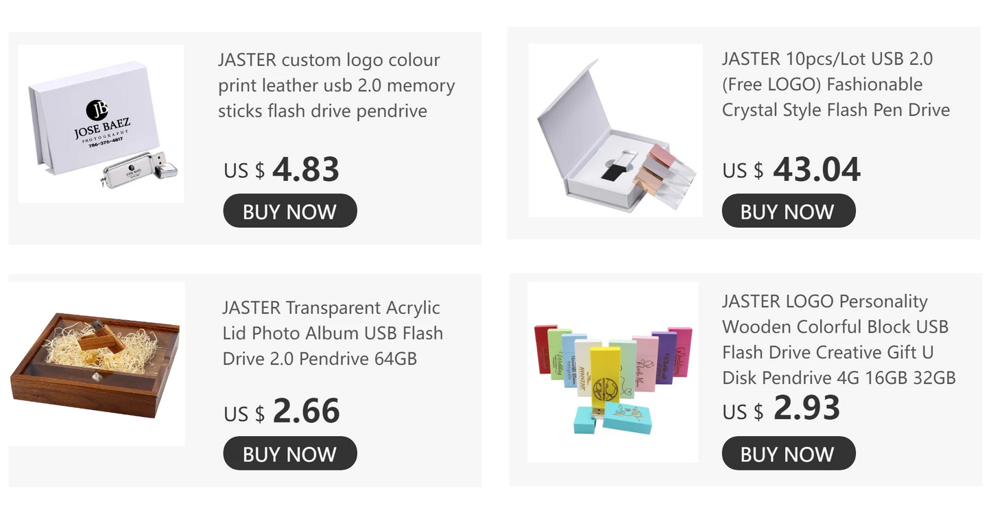 JASTER Wooden Block USB 3.0 Flash Drive Red Wood Pendrive 4GB 8GB 16GB 32GB 64GB 128GB Memory Stick U Disk Gift