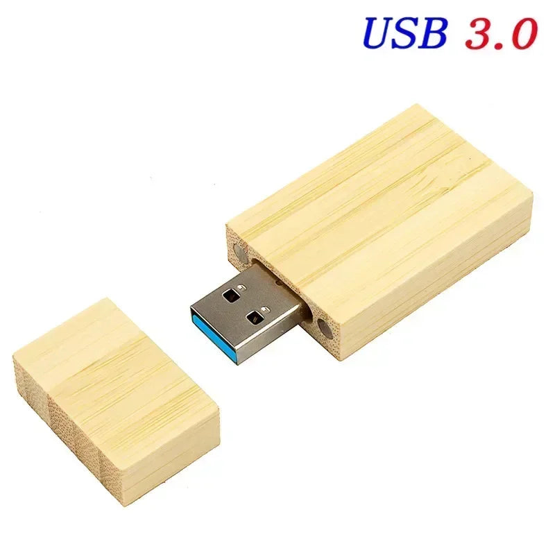 JASTER Wooden Block USB 3.0 Flash Drive Red Wood Pendrive 4GB 8GB 16GB 32GB 64GB 128GB Memory Stick U Disk Gift