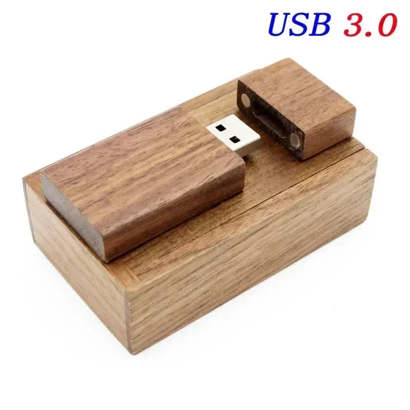 JASTER Wooden Block USB 3.0 Flash Drive Red Wood Pendrive 4GB 8GB 16GB 32GB 64GB 128GB Memory Stick U Disk Gift