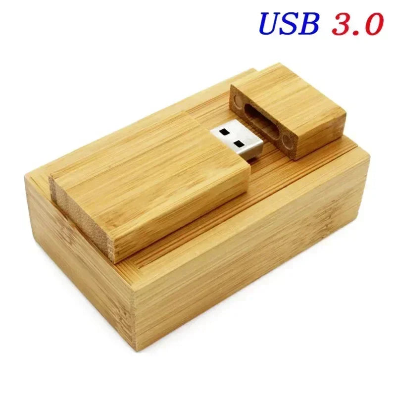 JASTER Wooden Block USB 3.0 Flash Drive Red Wood Pendrive 4GB 8GB 16GB 32GB 64GB 128GB Memory Stick U Disk Gift