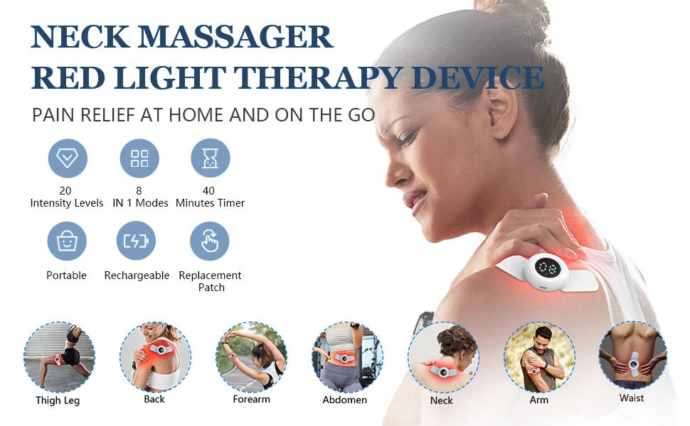 Physiotherapy Tens Muscle Stimulator Near Infrared Electric EMS Acupuncture Digital Therapy Slimming Machine Electro Stimulator