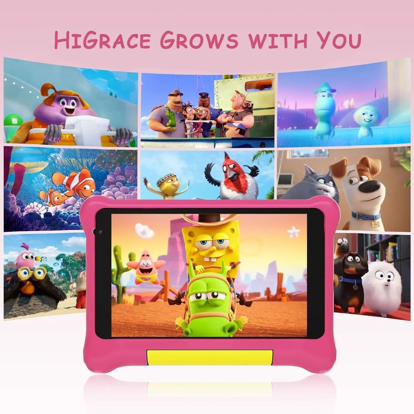 7Inch Kid Tablet Android13, 5GB RAM 32GB ROM,128GB Expand,WiFi,2500mAh Battery,Dual Camera, Children's Gift Kids Software,PK BDF