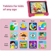 7Inch Kid Tablet Android13, 5GB RAM 32GB ROM,128GB Expand,WiFi,2500mAh Battery,Dual Camera, Children's Gift Kids Software,PK BDF