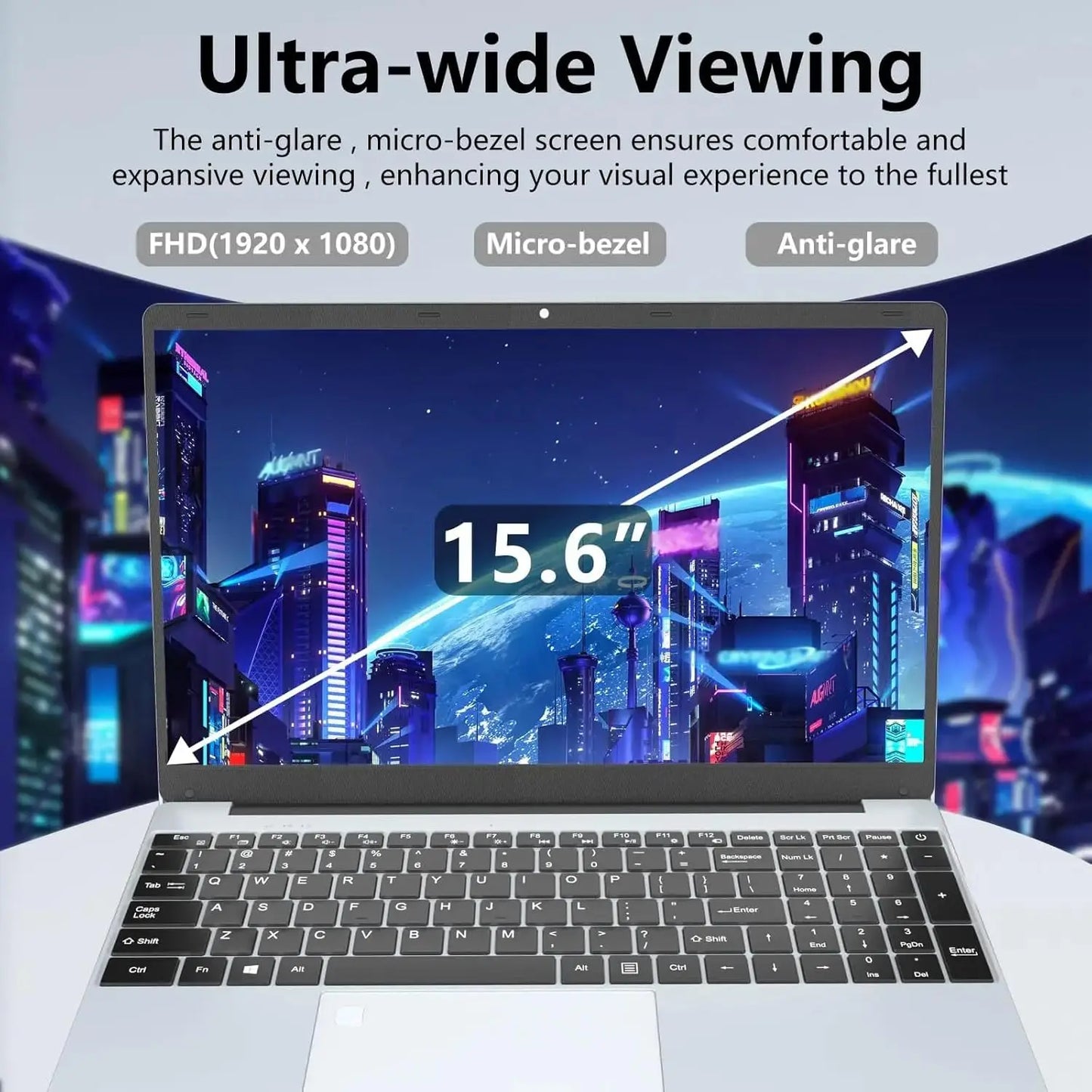 2025 15.6" Windows 11 Pro Laptop Computer Intel Core i7 8500Y 16GB 1TB Laptops Office Computer Fingerprint Unlock Notebook PC