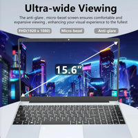 2025 15.6" Windows 11 Pro Laptop Computer Intel Core i7 8500Y 16GB 1TB Laptops Office Computer Fingerprint Unlock Notebook PC