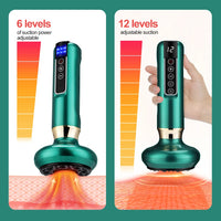Chinese Electric Suction Cupping Set Beauty Massager Glass Jars Anti Cellulite Cupping Vacuum Slimming Guasha