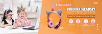 Cute Unicorn Headphones 3D Stereo Music Kids Headphones With Microphone Girls Cell Phone Children's Wired Headset Gamer Gift