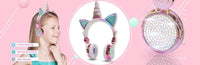 Cute Unicorn Headphones 3D Stereo Music Kids Headphones With Microphone Girls Cell Phone Children's Wired Headset Gamer Gift