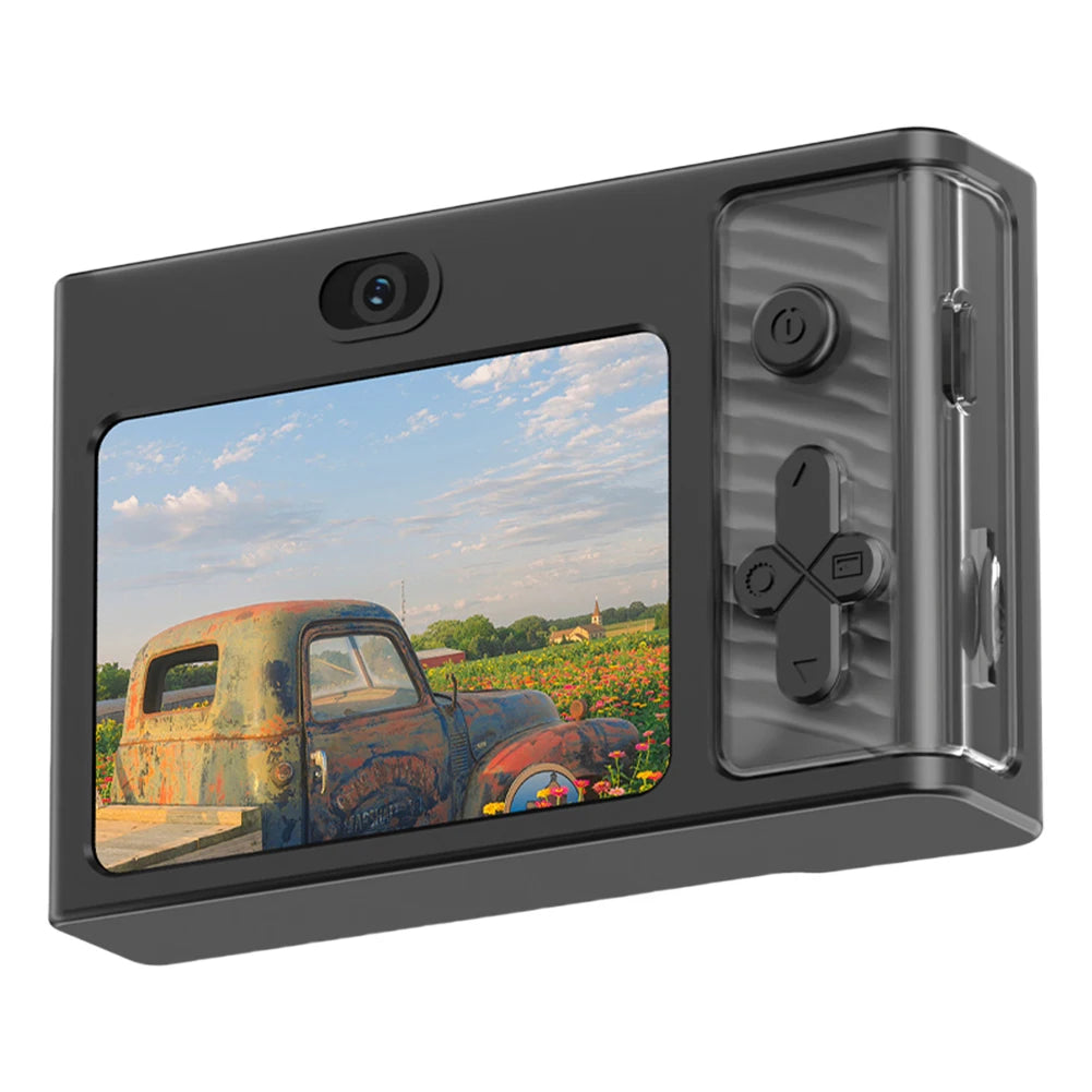 2.4 Inch Kids Digital Camera 1080P 48MP Retro Students Camera 8 X Zoom Compact Camera Camcorder for Beginner Photography