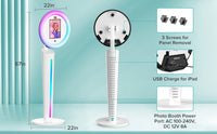 Selfie Stand Photo Booth Machine ipad Photobooth compatible for 10.2-12.9inch ipad  Photo Booth Stand Machine for Party Wedding
