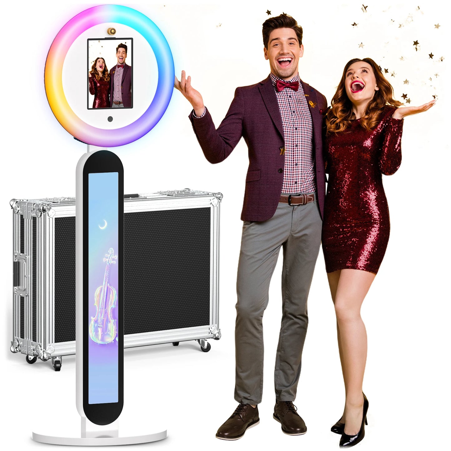 Selfie Stand Photo Booth Machine ipad Photobooth compatible for 10.2-12.9inch ipad  Photo Booth Stand Machine for Party Wedding