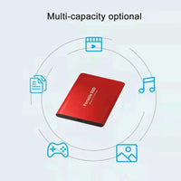 External Hard Drive 1TB Portable SSD 2TB External Solid State Drive USB 3.1/Type-C Hard Disk High-Speed Storage for PC/Mac/Phone