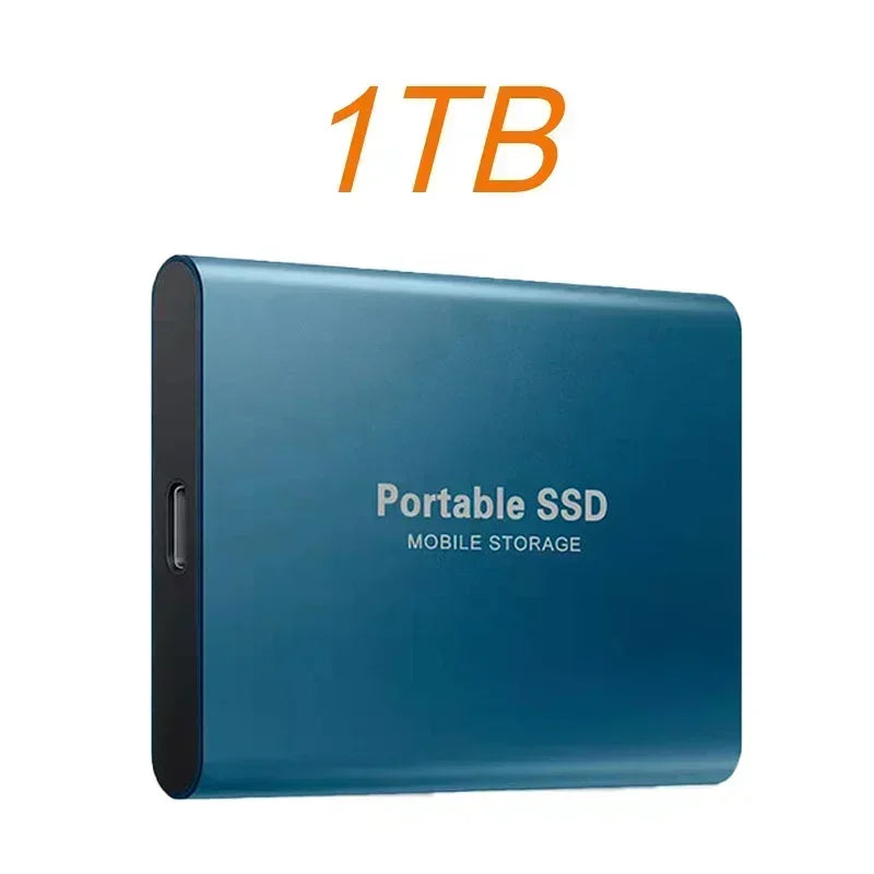 External Hard Drive SSD 4TB - USB 3.0 Solid Disk Fast Transfer Shockproof Large Backup Plug & Play Compatible with Mac/PC/Phones