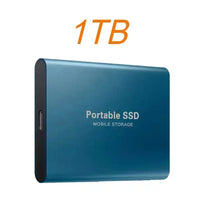External Hard Drive SSD 4TB - USB 3.0 Solid Disk Fast Transfer Shockproof Large Backup Plug & Play Compatible with Mac/PC/Phones
