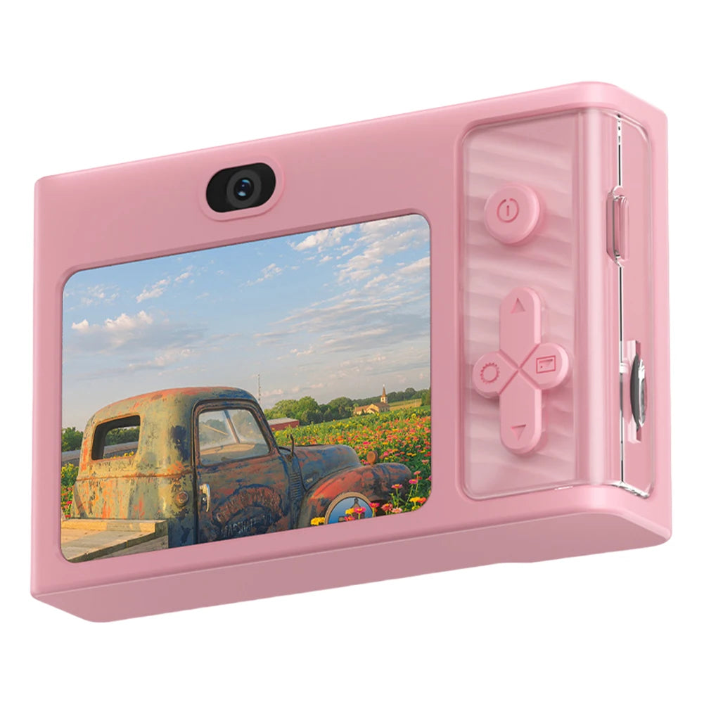 2.4 Inch Kids Digital Camera 1080P 48MP Retro Students Camera 8 X Zoom Compact Camera Camcorder for Beginner Photography