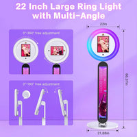 Selfie Stand Photo Booth Machine ipad Photobooth compatible for 10.2-12.9inch ipad  Photo Booth Stand Machine for Party Wedding