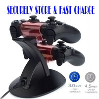 For PS4 Controller Charger LED Charging Stand Holder Dock Station Cradle for Sony Playstation 4 / PS4 Pro /PS4 Slim Accessories