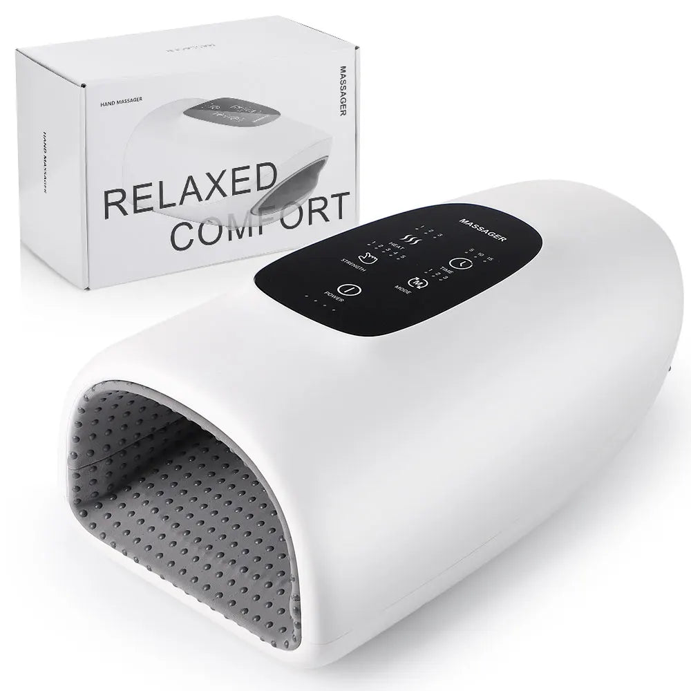 Wireless Electric Hand Massager Air Compression Hot Compress Palm Acupoint Massager Finger Arthritis Numbness Muscle Relaxation