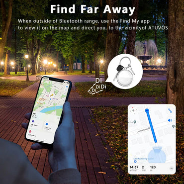 Long Distance Smart Tag GPS Tracker for Air Tag Key Finder Pet Wallet Bike Anti-lost Alarm Mini Locator Works with iOS Find My