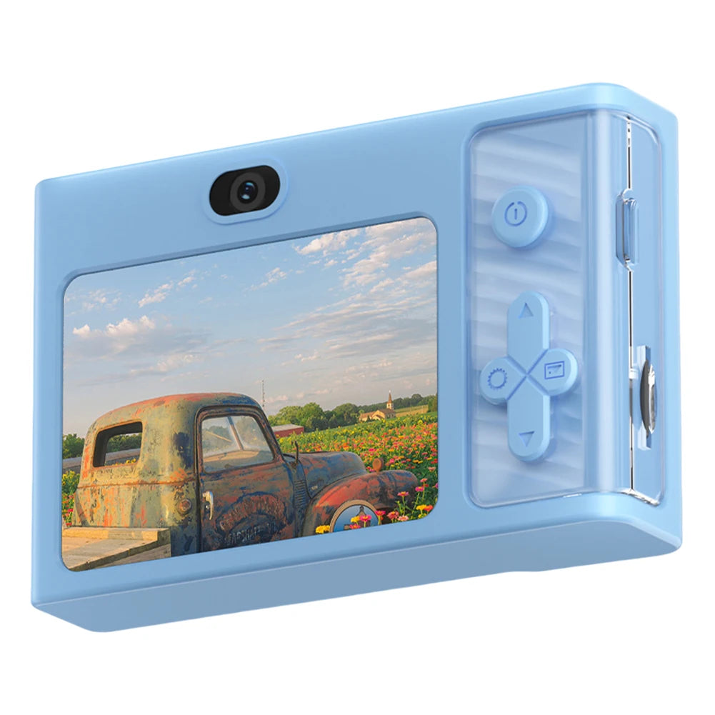 2.4 Inch Kids Digital Camera 1080P 48MP Retro Students Camera 8 X Zoom Compact Camera Camcorder for Beginner Photography
