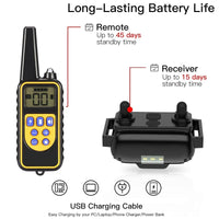 VIP Electric Dog Training Collar Waterproof Dog Bark Collar Pet With Remote Control Rechargeable Anti Barking Device Equipment