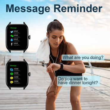 H9 New Smart Watch 2.01 Inch HD Display Answer Make Call Message Preview Sport Modes DIY Dial Weather Forecast For Men Women