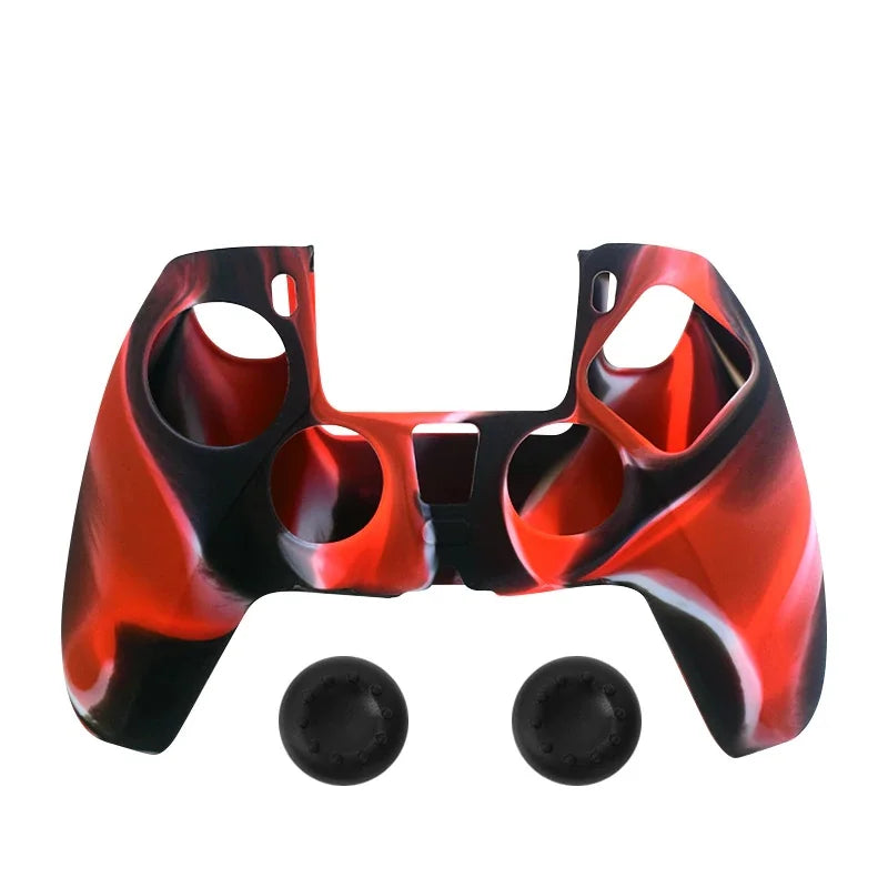 DATA FROG Camo Protective Skin Cover For SONY Playstation 5 Silicone Case Grip for PS5 Controller Accessories