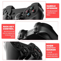 4K HD Wireless Controllers 40000+ Games 2.4G Arcade Console Support TF Card Expansion TV Mini Game Console Max 256GB for PS1