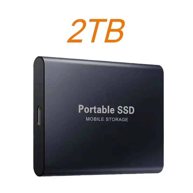 External Hard Drive SSD 4TB - USB 3.0 Solid Disk Fast Transfer Shockproof Large Backup Plug & Play Compatible with Mac/PC/Phones