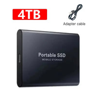 External Hard Drive 1TB Portable SSD 2TB External Solid State Drive USB 3.1/Type-C Hard Disk High-Speed Storage for PC/Mac/Phone