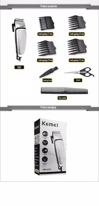 Kemei KM-4639 Electric Clipper Hair Clippers Professional Trimmer Household Low Noise Beard Machine Personal Care Haircut Tool