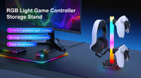 For Playstation5 Controller Holder Earphone Hanger Accessories Gaming RGB Headphone Stand for Desktop Gamer PS4 Xbox PS5 Gamepad