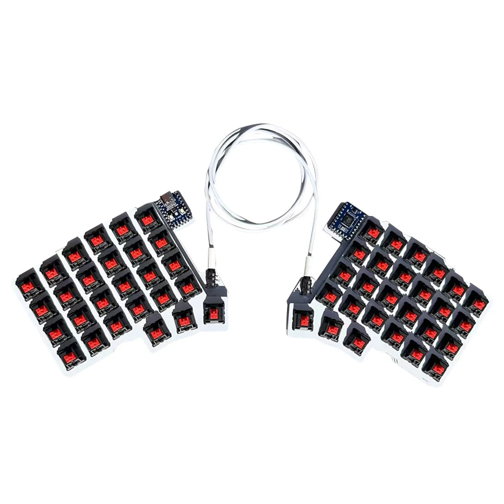 Split Keyboard Wired Ergonomics Keyboard Hot Swap Split-layout Keyboard Support QMK/VIAL Customized PC Gamer Accessories