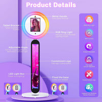 Selfie Stand Photo Booth Machine ipad Photobooth compatible for 10.2-12.9inch ipad  Photo Booth Stand Machine for Party Wedding