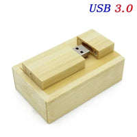 JASTER Wooden Block USB 3.0 Flash Drive Red Wood Pendrive 4GB 8GB 16GB 32GB 64GB 128GB Memory Stick U Disk Gift