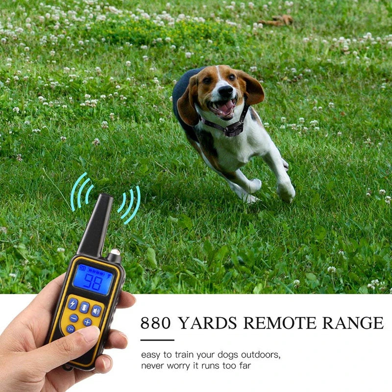 VIP Electric Dog Training Collar Waterproof Dog Bark Collar Pet With Remote Control Rechargeable Anti Barking Device Equipment