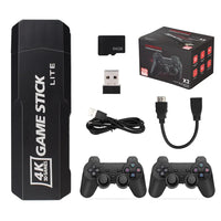 4K HD Wireless Controllers 40000+ Games 2.4G Arcade Console Support TF Card Expansion TV Mini Game Console Max 256GB for PS1