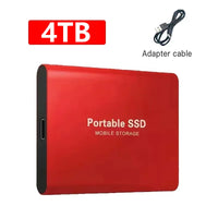 External Hard Drive 1TB Portable SSD 2TB External Solid State Drive USB 3.1/Type-C Hard Disk High-Speed Storage for PC/Mac/Phone