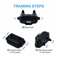 VIP Electric Dog Training Collar Waterproof Dog Bark Collar Pet With Remote Control Rechargeable Anti Barking Device Equipment