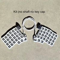 Split Keyboard Wired Ergonomics Keyboard Hot Swap Split-layout Keyboard Support QMK/VIAL Customized PC Gamer Accessories