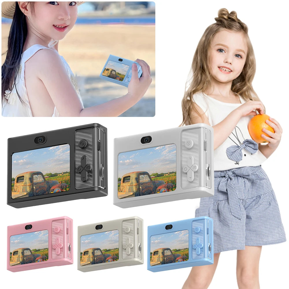 2.4 Inch Kids Digital Camera 1080P 48MP Retro Students Camera 8 X Zoom Compact Camera Camcorder for Beginner Photography