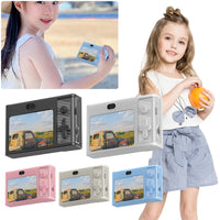 2.4 Inch Kids Digital Camera 1080P 48MP Retro Students Camera 8 X Zoom Compact Camera Camcorder for Beginner Photography