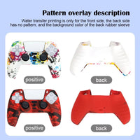 DATA FROG Camo Protective Skin Cover For SONY Playstation 5 Silicone Case Grip for PS5 Controller Accessories