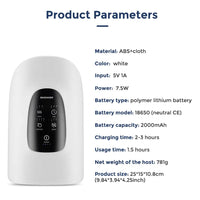 Wireless Electric Hand Massager Air Compression Hot Compress Palm Acupoint Massager Finger Arthritis Numbness Muscle Relaxation