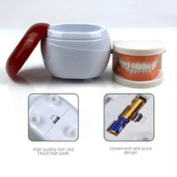 Retainer Cleaner Box & Mouth Guard Cleaner - Ultrasonic Sonic Cleaning Device, Compact for Travel & Ideal Oral Care Gift for Par